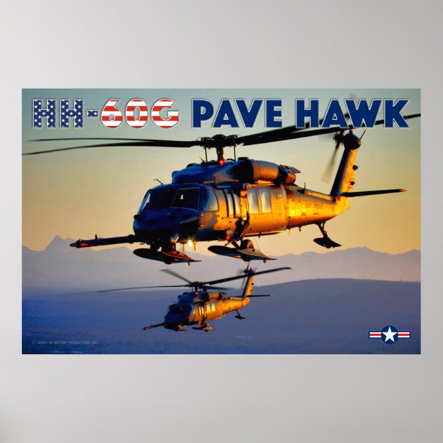 HH-60 G PAVE HAWK POSTER (Framsidan)