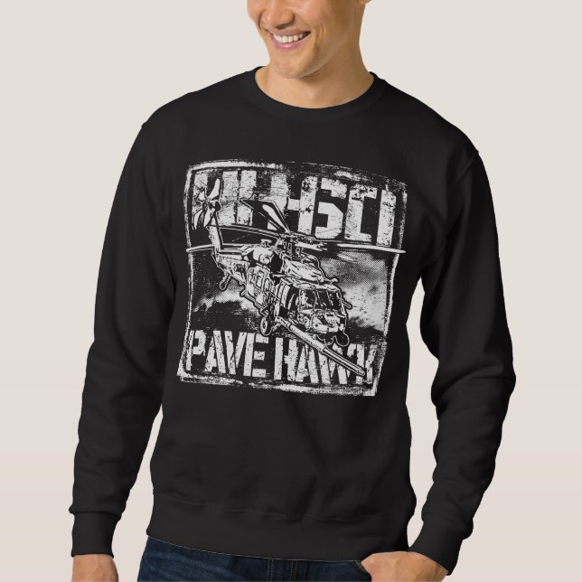 HH-60 Pave Hawk Manar Basic Sweatshirt T-Shirt (Framsida)