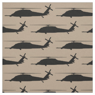 HH-60 Pave Hawk Silhouette Black på Desert Brown Tyg