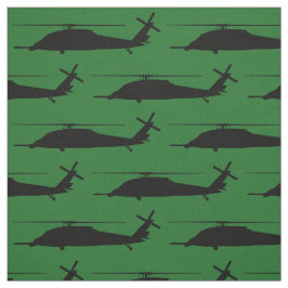 HH-60 Pave Hawk Silhouette Black på Grönten Tyg