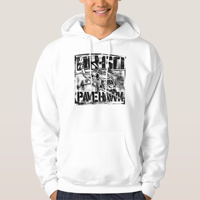 HH-60 Pave Hawk T-Shirt Sweatshirt Med Luva (Framsida)