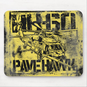 HH-60 stenlägger höken Mousepad Musmatta