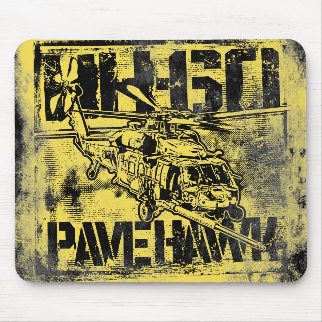 HH-60 stenlägger höken Mousepad Musmatta (Framsidan)