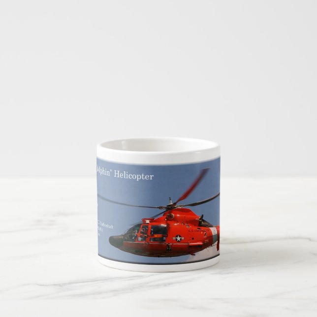 HH 65C Dolphin Helicopter espresso mugg Espressomugg (Framsidan)