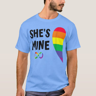 HH-hissar minmatchning för lesbisk av pride T Shirt