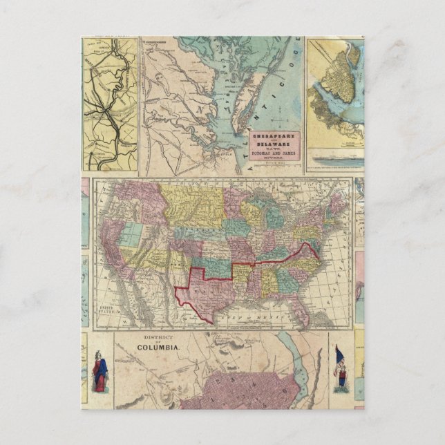 HH Lloyd Kampanj militärdiagram Vykort (Framsida)