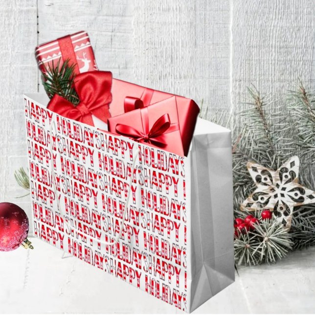 HH Mot Snö (This cheerful, looking gift bag design, is uplifting, and gets you ready for the holidays!)