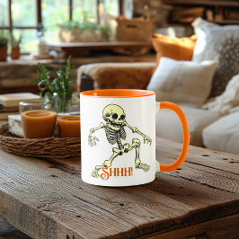 Hh! Skeleton Mugg - Roligt & Sneaky Halloween Vibe