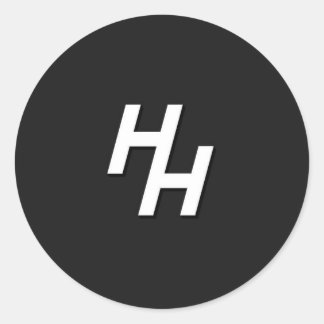 HHMFEWT-Logotyp Runt Klistermärke