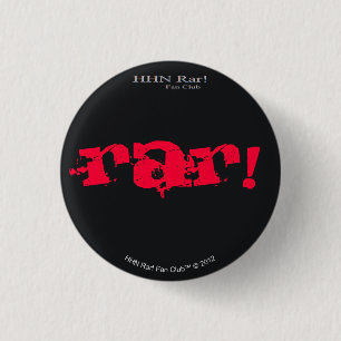 HHN-Rar! 1" svartrundan knäppas Knapp