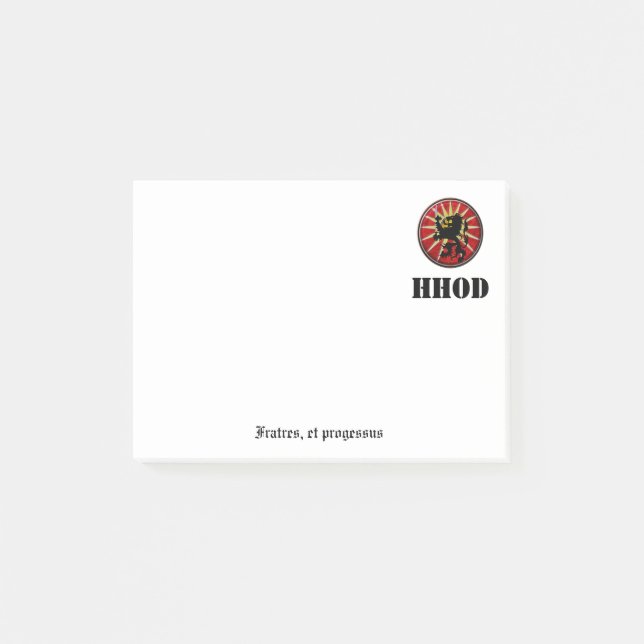 HHOD som posta-det noterar Post-it Block (Framsida)