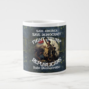 HHS FBI upprorslagen krigslagar förklaras WH X Jumbo Mugg