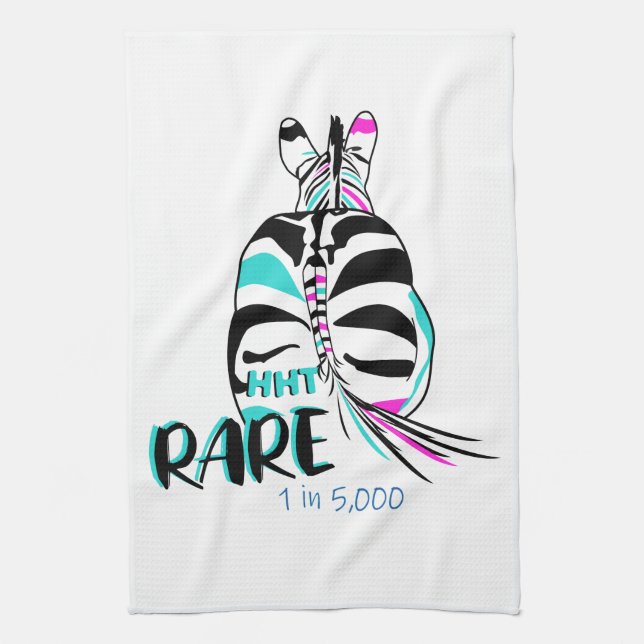 HHT Sällsynt Disease Zebra Hand Towel Kökshandduk (Vertikal)