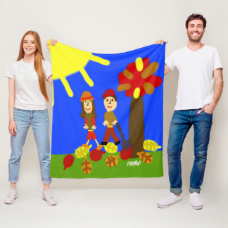 HI54AUTM höstskörd Fleecefilt