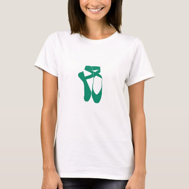 HI54Dance Team Pointe Mörk Teal Tee Shirt (Framsida)