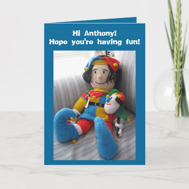 Hi Anthony#6 Tack Kort (Framsida)