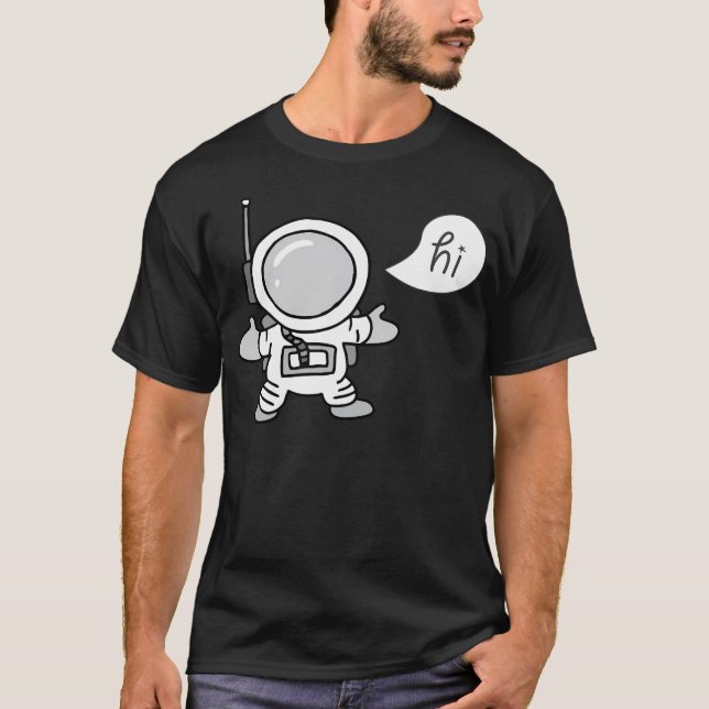 Hi Astronaut T Shirt (Framsida)