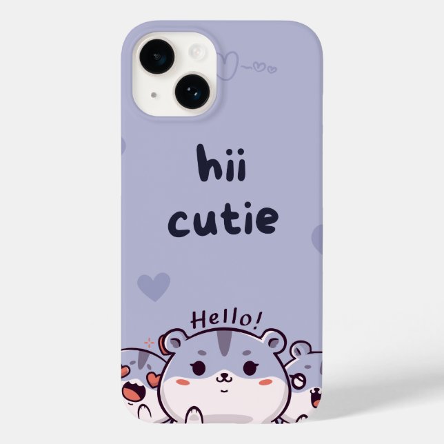 Hi Cutie – Soft Aesthetic Cute Text Design (Baksida)