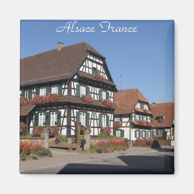 Hi def Photography of Alsace Frankrike Magnet (Framsidan)
