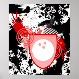 hi-fi bowling-vapensköld poster