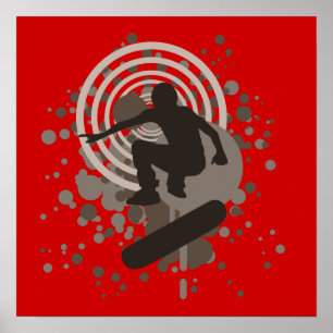 Hi-fi-skateboarding : bubblor : poster