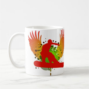 Hi-fi snowboard kaffemugg