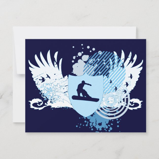 hi-fi snowboarder inbjudningar (Framsida)