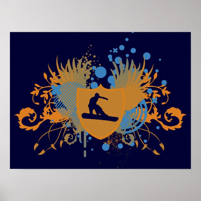 hi-fi snowboarding poster (Framsidan)