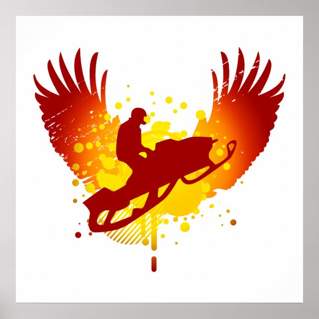 hi-fi snowmobiling poster (Framsidan)