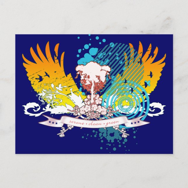 hi-fi träd. vykort (Framsida)