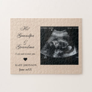 Hi Grandma och Grandpa Photo Ultrasound Pussel