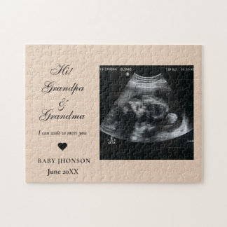 Hi Grandma och Grandpa Photo Ultrasound Pussel