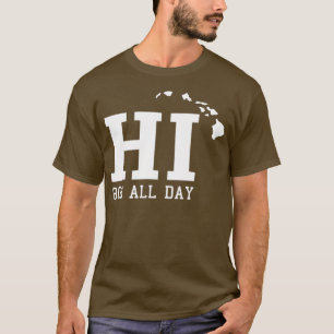 HI Hawaii 808 Vintage Oahu Maui hela dagen T Shirt
