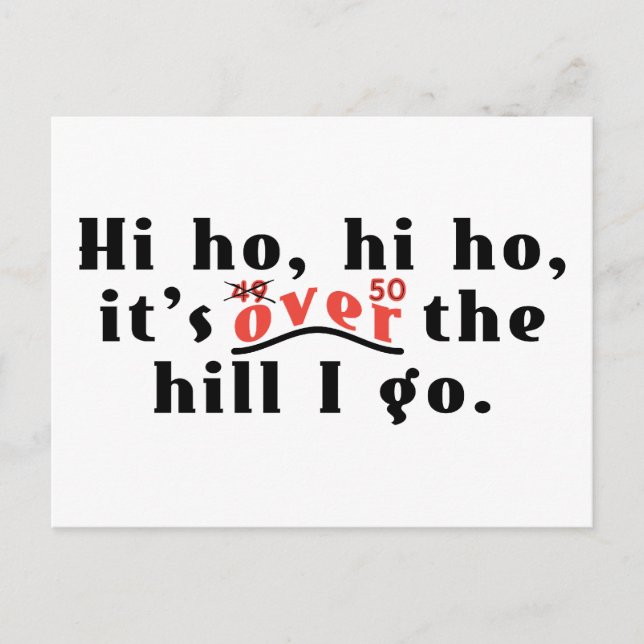 Hi Ho 50-vykort Vykort (Framsida)