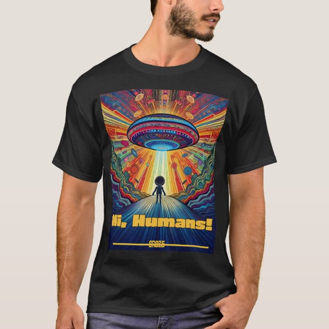 Hi Humans T Shirt (Framsida)
