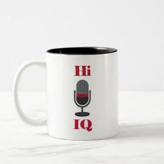 "Hi, IQ " Cuer Mug Två-Tonad Mugg