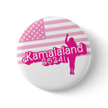 "Hi Kamala" - Round Button (ingen tagline)
