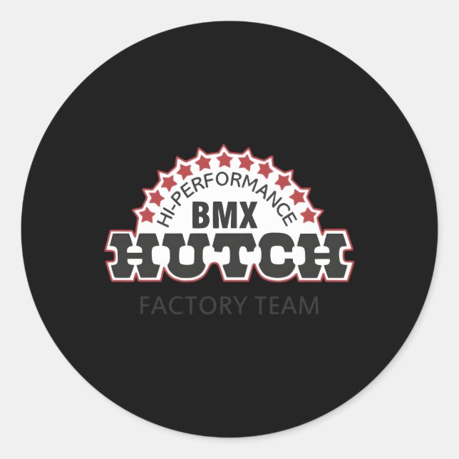 Hi-Perforce Bmx Hutch Runt Klistermärke (Framsida)