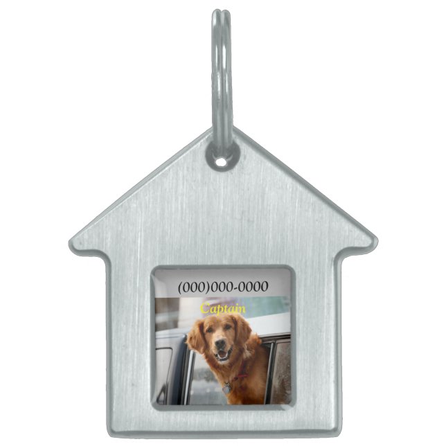 Hi pet ID-märkre ID-bricka Husdjur (Framsidan)