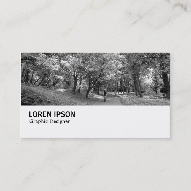 Hi-Phi - 0195 - Cycle Way B&W Visitkort (Framsida)