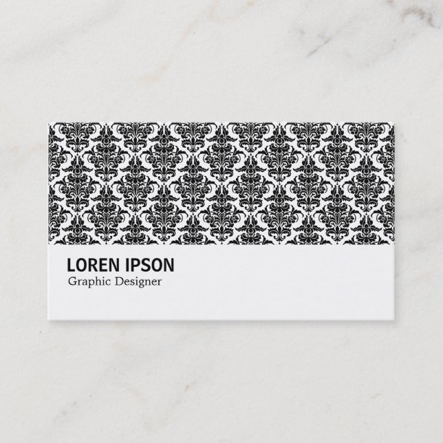 Hi-Phi - 0214 - Damask Pattern Visitkort (Framsida)