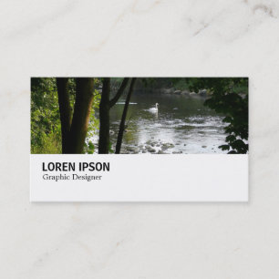 Hi-Phi - 032 - Svan vid floden Taff Visitkort