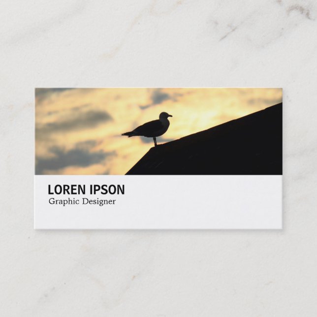Hi-Phi - 0389 - Sill Gull Sunset Visitkort (Framsida)