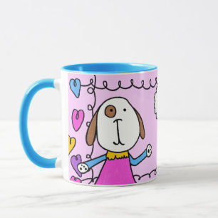 "Hi Puppy Kärlek" Mugg