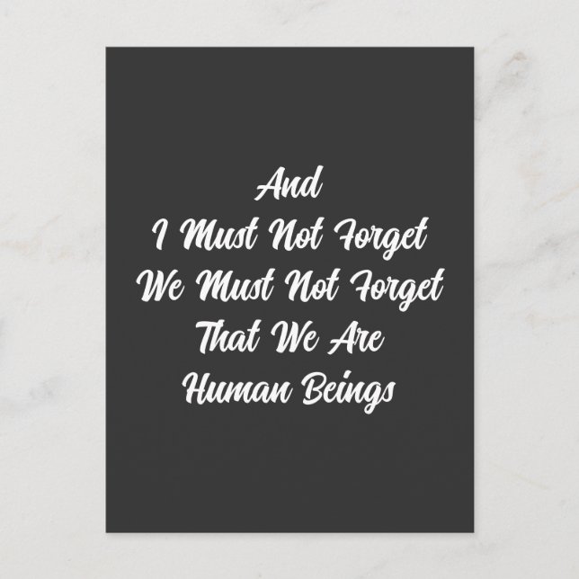 Hi Ren Human Beings Vykort (Framsida)