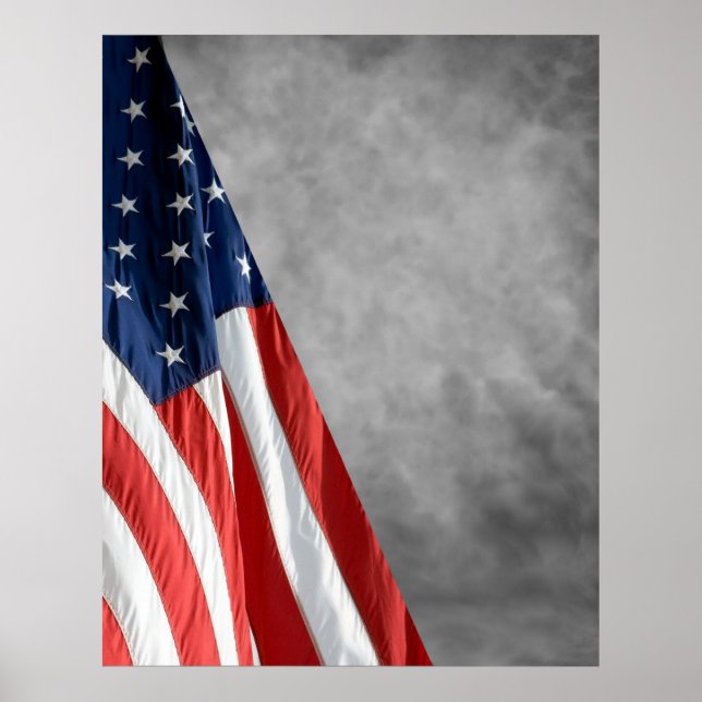 Hi Res COMPACT PHOTO BACKDROP - US Flagga Poster (Framsidan)