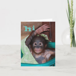 Hi Sweet Baby Orangutan Kort