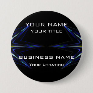 Hi Tec Futuristiska Business Namn bricka Knapp