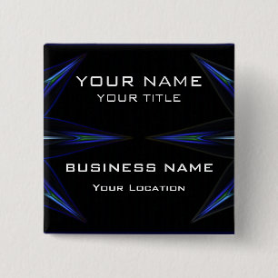 Hi Tec Futuristiska Business Namn bricka Knapp
