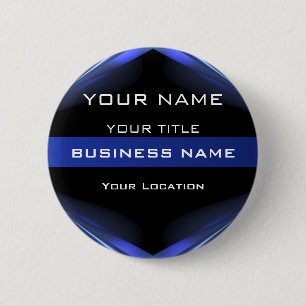 Hi Tec Futuristiska Business Namn bricka Knapp